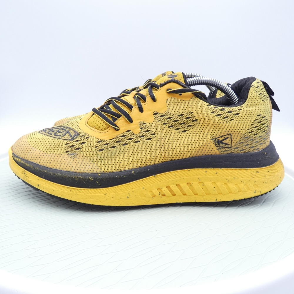 Keen WK400 Walking 1027061 Mens 10 Shoes Yellow Black Lace Up Athletic Sneakers